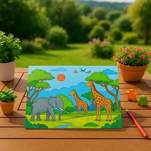 500 Animal Coloring Page Prompts