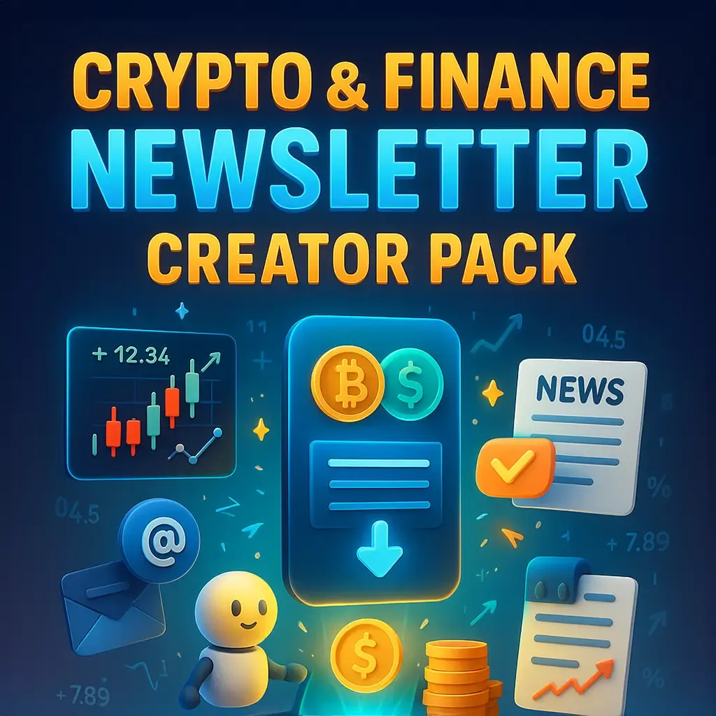 Crypto & Finance Newsletter Creator Pack - 3 GPTs