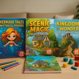 500 Fantasy Coloring Page Prompts